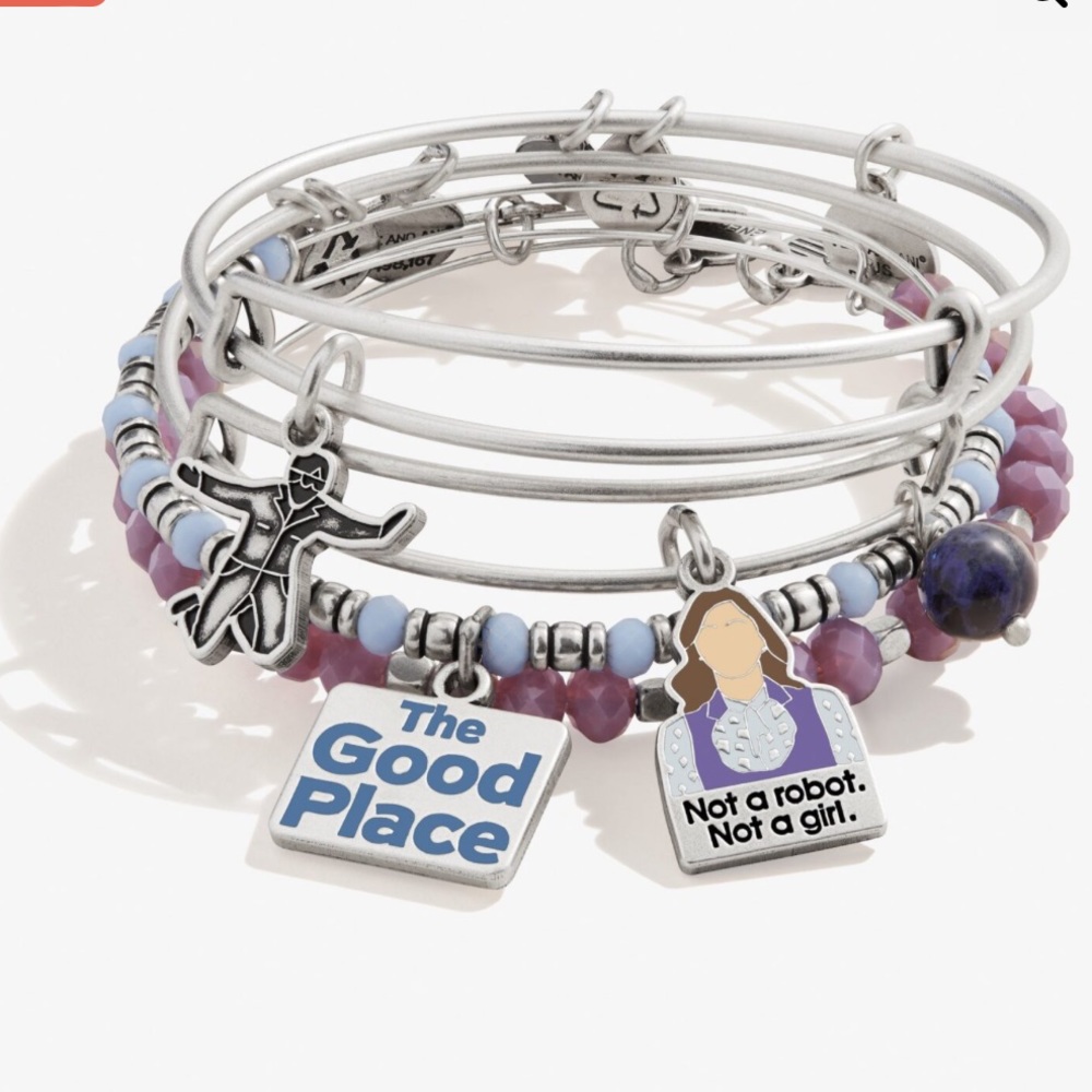 Set of Four Alex And Ani Bangles